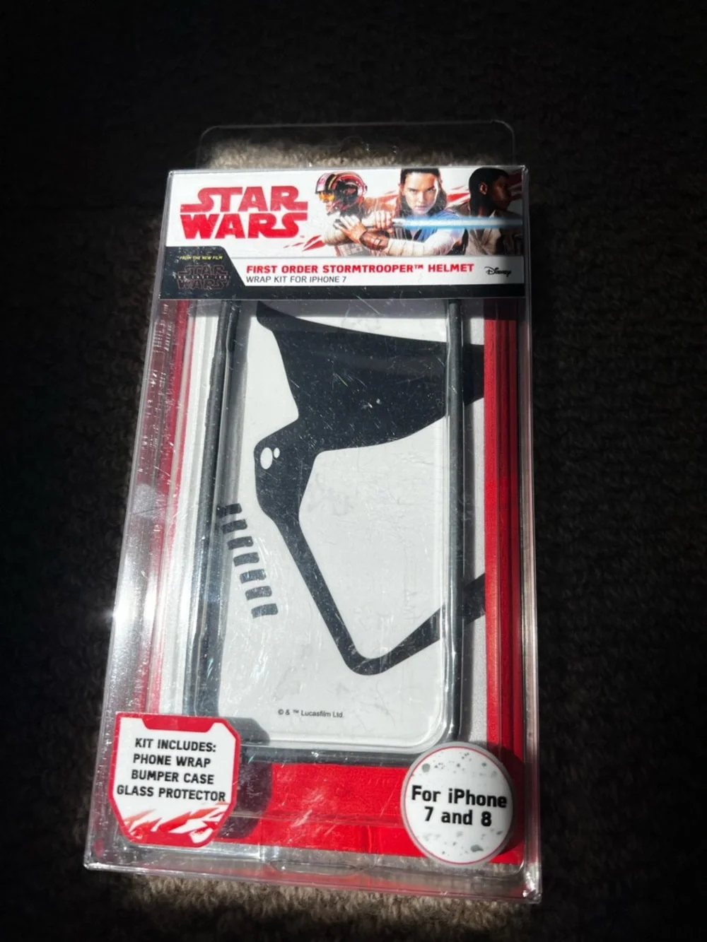 Star Wars | First Order Stormtrooper Helmet iPhone 7 & 8 Wrap Kit with Case | Ne